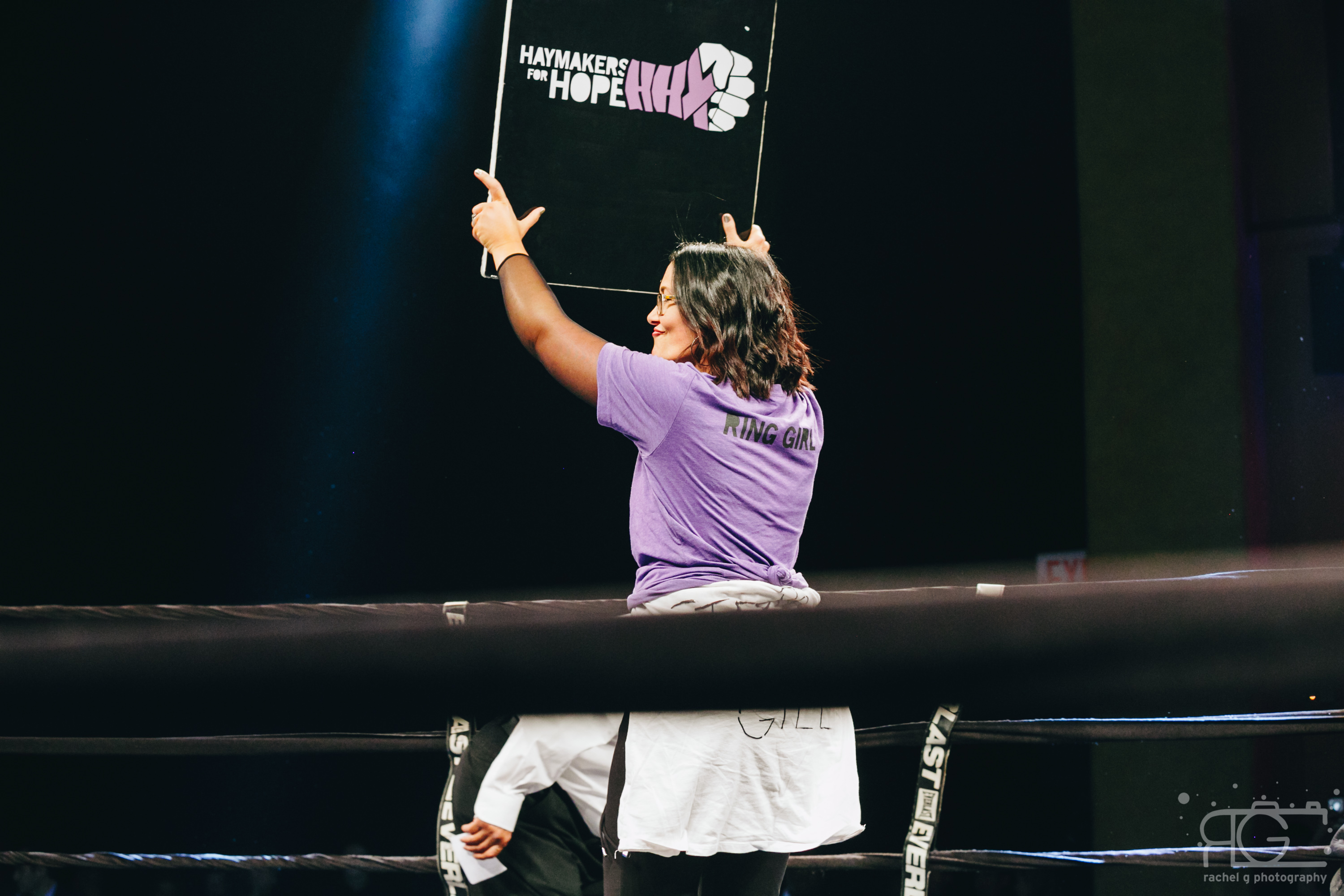 Gina in the ring at Hope NYC VII